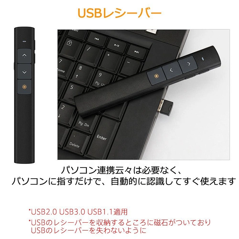 2018 Hot Sell  Classroom Meeting Flip Remote Control Laser Pen Light Wireless PPT Mini Lasor Pointer