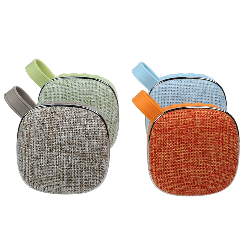 With Microphone TF misch player wireless portable promotion fabric speakers