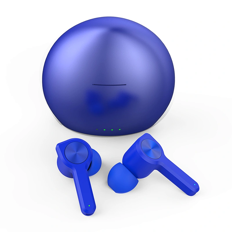 round charge case tws earphones  tws wireless earbud Twins Bluetooths Earbuds