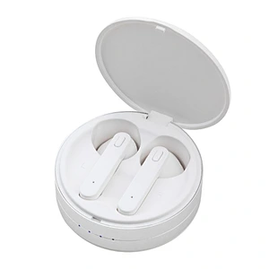 in ear earphones mini round shape portable stereo tws headpsets 5.0
