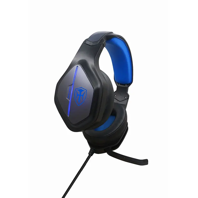 Noise cancelling led light computer headphone stereo game headset