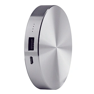 Mini Round Power Bank Aluminium Metal Powerbank 6000mAh Battery Banks