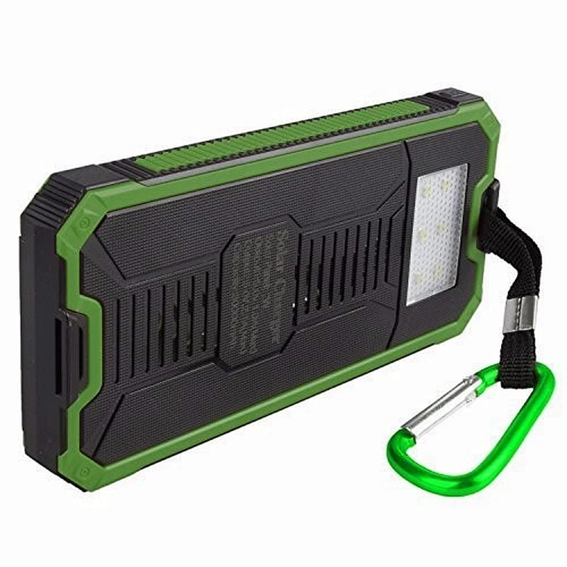 custom portable mobile phone charger 10000mah mini slim waterproof solar power bank