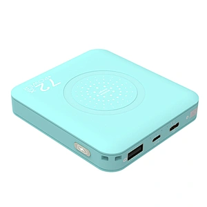 7200mah custom logo Portable  Wireless Charger Type C cube keychain qi Mini pocket Power Banks