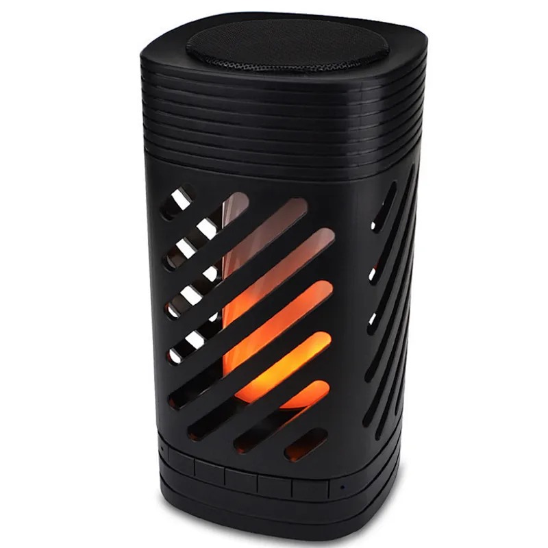 Outdoor Waterproof Wireless LED Flame Lamp Bluetooth Speaker F