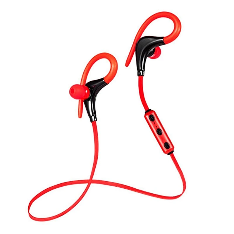 priviate label microphone stereo sport earhook neckband wireless bt headset