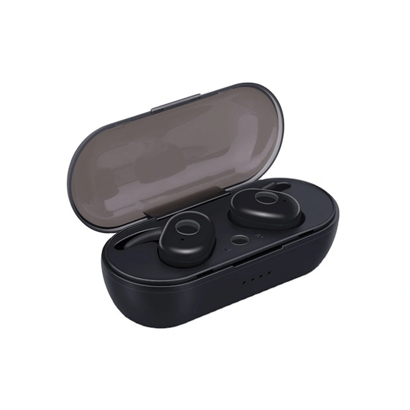 5.0 Touch Two Transparent Cover Hook Wireless Bluetooth Earphones Noise Cancelling Headphones