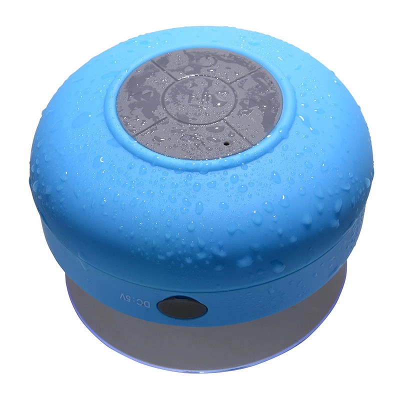 OEM Mini 3W Shower Bathroom Silicon Sucker Suction Cup Round Waterproof Bluetooth Speakers