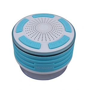 wireless mini LED suction cup waterproof shower speaker