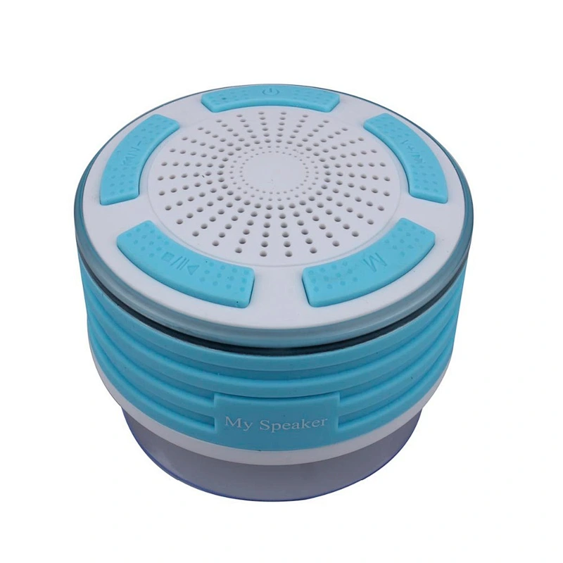 wireless mini LED suction cup waterproof shower speaker