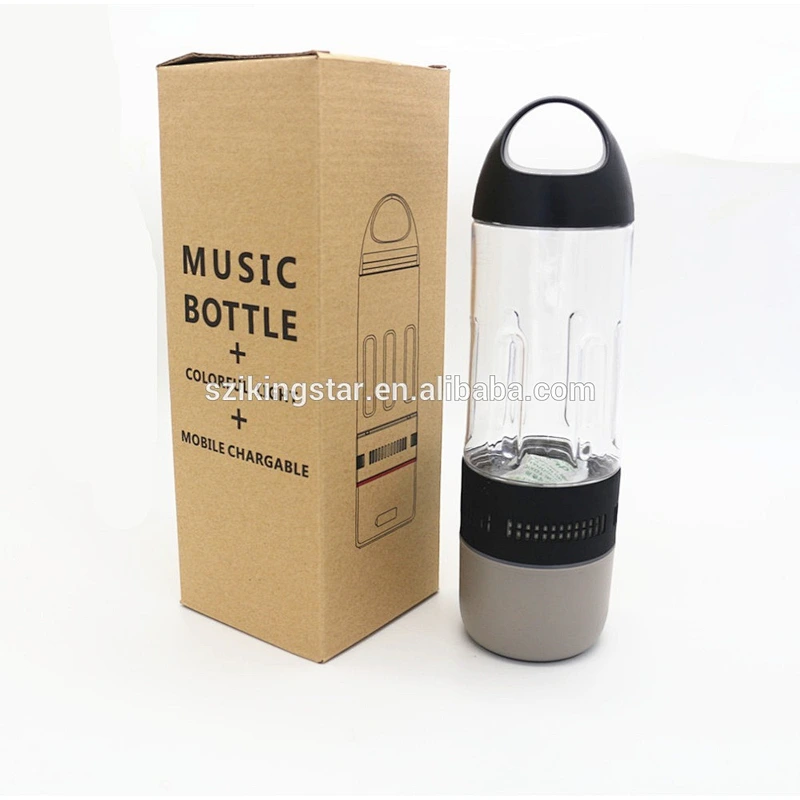 wireless 3 in 1 music bottle 2000mah waterproof compass power bank speaker