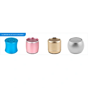 mobile phone wireless blue tooth round shape mini promotion gift tws speakers