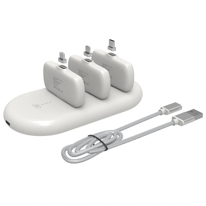 For Iphone Android Type C Wireless Finger Magnetic Power Bank Charger