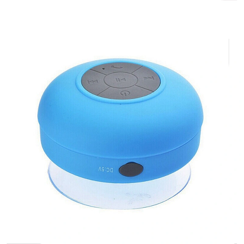 OEM Top Quality Portable Micro swimming computer USB customize mini Shower Round Waterproof Wireless Speakers with suction cup