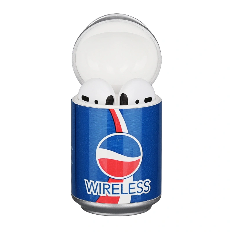 Christmas Gift Coke Designed Earbuds Wireless Headset Cola Ring-pull Cans TWS5.0 Earphones in Tin Box