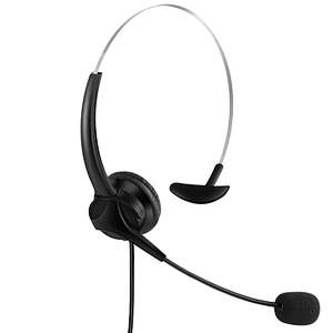 Portable Handsfree Headphone Office Microphone Telephone Headset