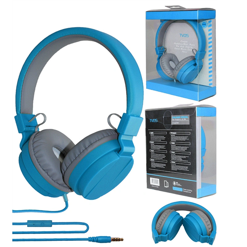 OEM Promotional 3.5m  Wired Headphone Headband Headset With Mic