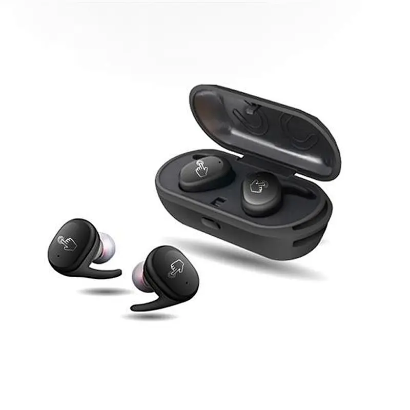 Wholesale bt 5.0 wireless earphones TWS bluetooh waterproof earbuds with charging case