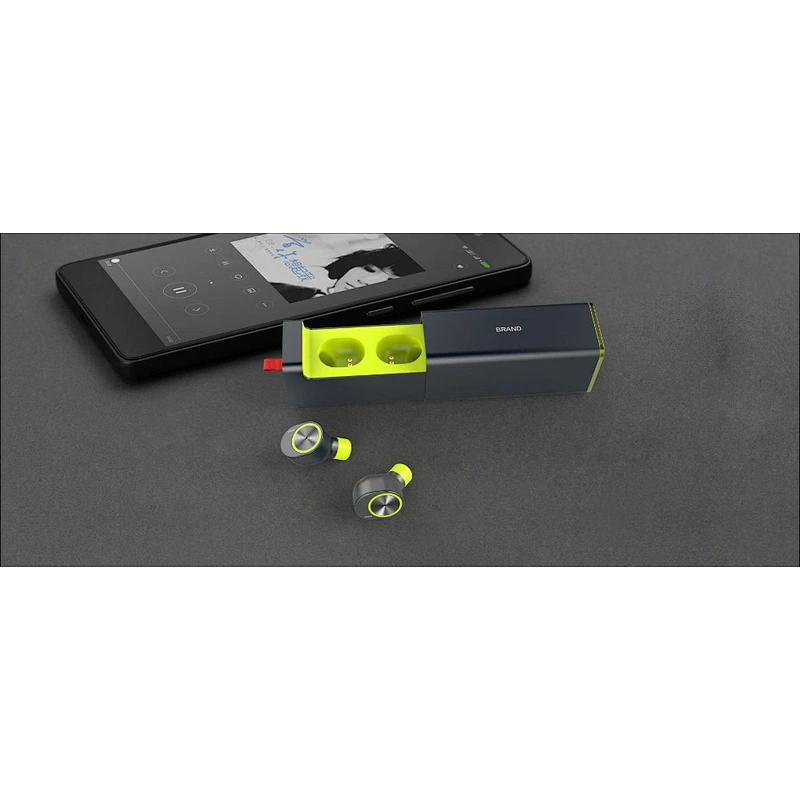 Customized stereo mini wireless earbuds V4.2 true TWS earphone