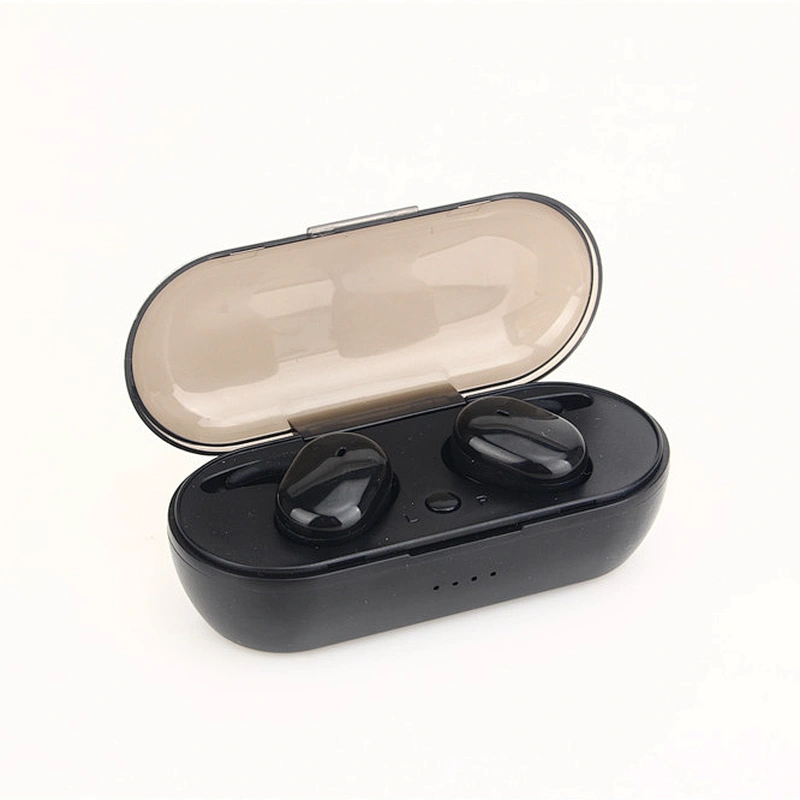 OEM Mini Touch Invisible In Ear Truly Wireless Bluetooth Mini TWS Earbuds With Transparent Charging Case
