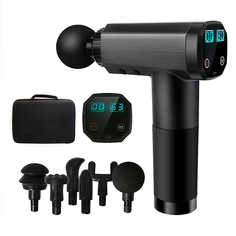 YOUMAY private label Stainless Steel Telescopic Back Tool Extendable Back Massager electric breast massage gun lcd