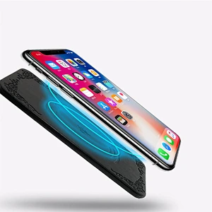 Portable Power Bank Fast Charging QI Ultrathin PU Wireless Charger