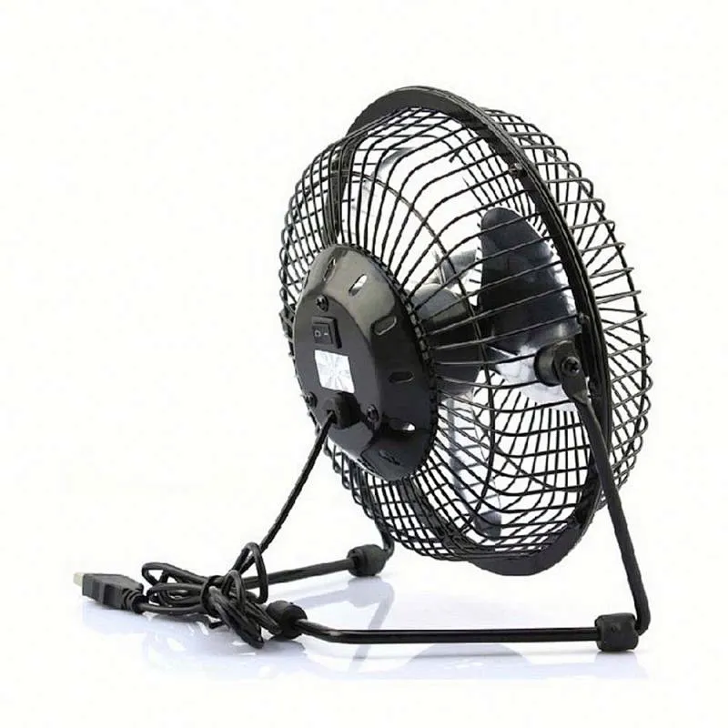 4 Inch Mini Desk USB Fan Aluminum Blades Air Cooling Desk Fan