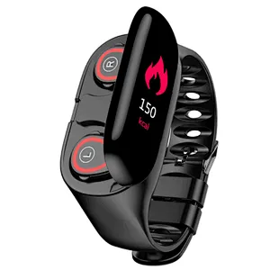 TWS Earbuds Twins Wearable Mini Wireless Stereo Watch Earphone