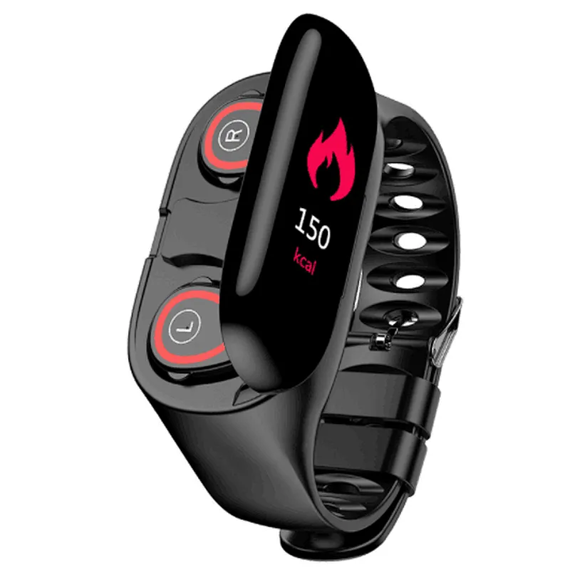 TWS Earbuds Twins Wearable Mini Wireless Stereo Watch Earphone
