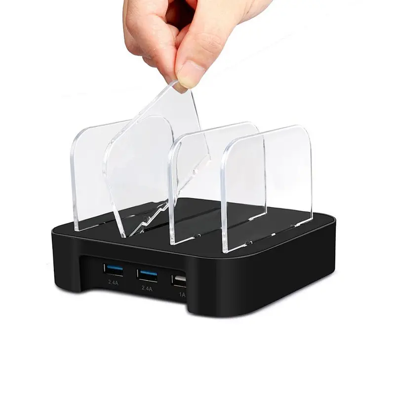 Portable Multi Device 3 Port USB Desktop Charging Station
