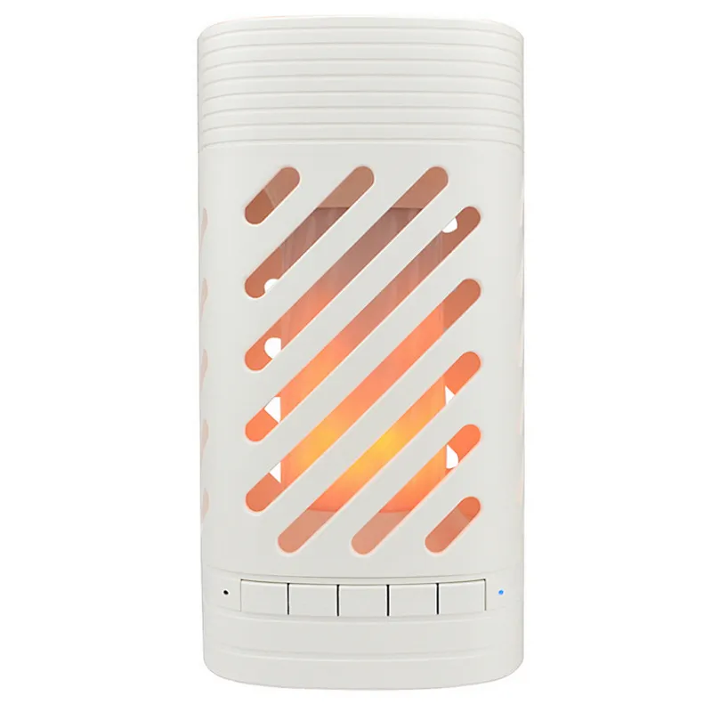 Outdoor Waterproof Wireless LED Flame Lamp Bluetooth Speaker F