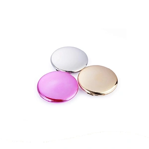 Promotion Gifts Luxury 2 in 1 Women Round 3000mah Makeup Power Banks With Mirror