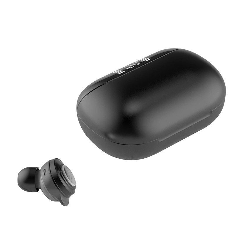 V5.0 LED Digital Screen TWS Wireless Bluetooth Mini Colorful Earbuds With Charging Case