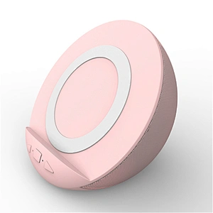 3 in 1 Qi Wireless Charger Powerbank Fabric Cover Bluetooth Speaker