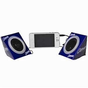 customized oem full color printing promotion gift cardboard tws paper box speaker
