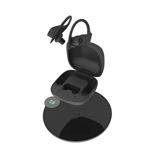 Ear Hook  BT 5.0 headband TWS wireless sport headphones with charge case