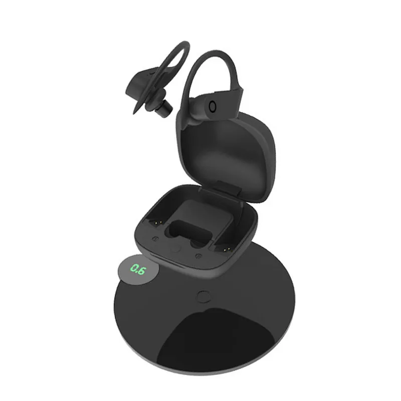 Ear Hook  BT 5.0 headband TWS wireless sport headphones with charge case