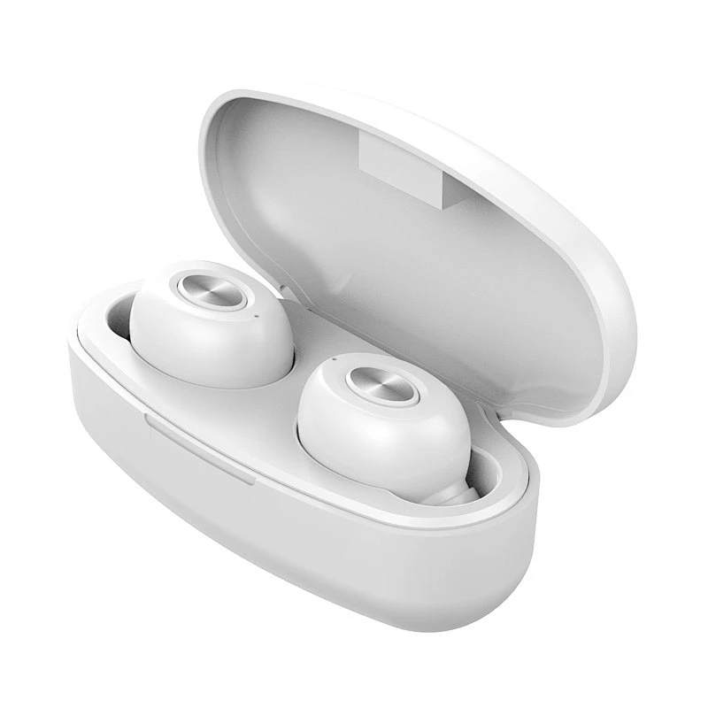 Bluetooth 5.0 Wireless Earbuds with White Charging Case Sports Noise Isolating True Wireless Earphones Headphone