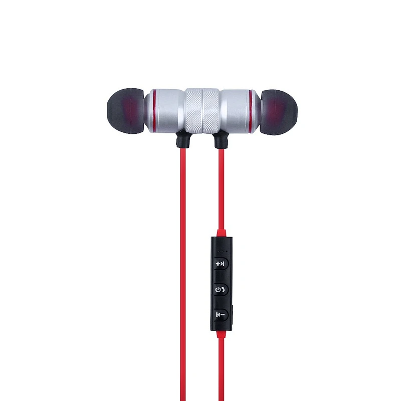 fm radio GYM neckband headphone Running comfortable magnet Mic BT wireless headset for iPhone 7