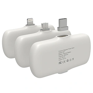 With 3 pcs 950mah Mini Power Banks Portable 5000mah Magnetic Power Bank