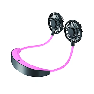 5200mAh Rechargeable Battery Hands Free Foldable Hanging Neck Fan