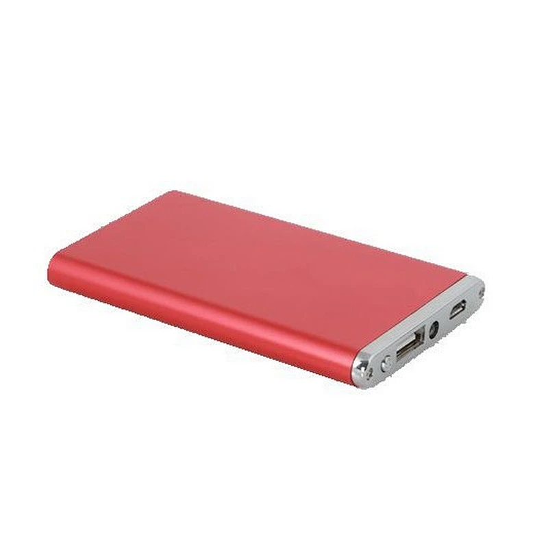 Ultra thin custom logo powerbank aluminum  slim power bank
