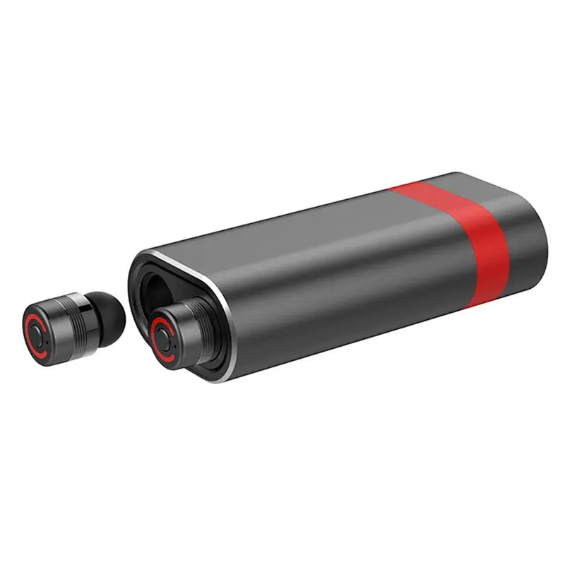 Aluminum Alloy TWS 5.0 Version Mini Wireless Bluetooth Stereo Power Bank Earphone Earbuds