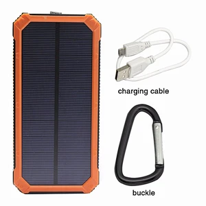 custom portable mobile phone charger 10000mah mini slim waterproof solar power bank