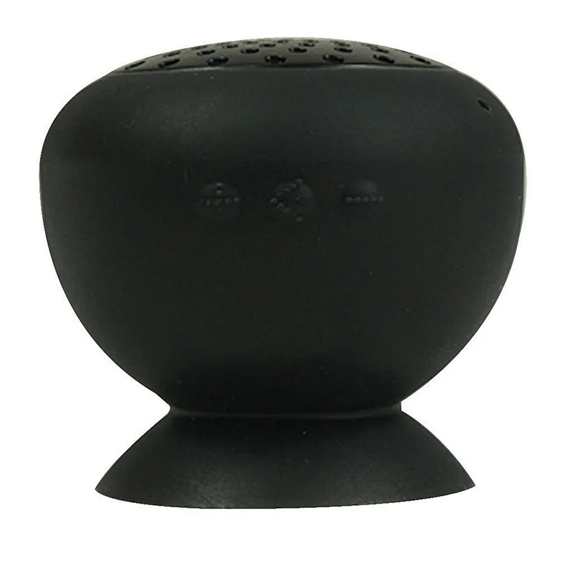 2019 OEM phone stand outdoor handsfree round silicon waterproof wireless mini shower bluetooth speaker with suction cup