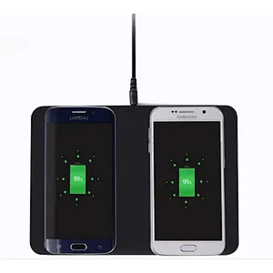 Universal Double Compatible Fast Charger Mobile QI Pad Wireless Charger