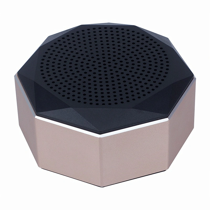 With Mic TF Card FM Radio AUX Mini Metal Wireless Bluetooth Speaker