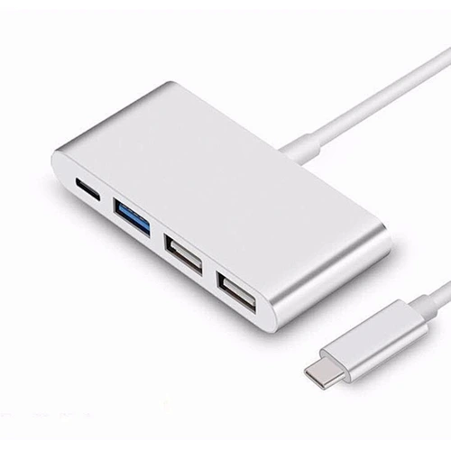 portable multi-port 4 in1 USB C Hub Aluminum Adapter