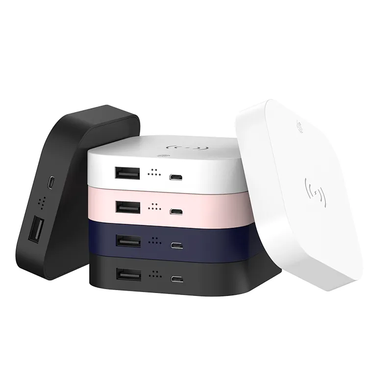 smart phone square portable Wireless Power banks 4000mah fast wireless charger
