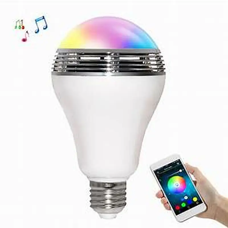 Smart Blue tooth APP Control color changing light Led bulb speaker